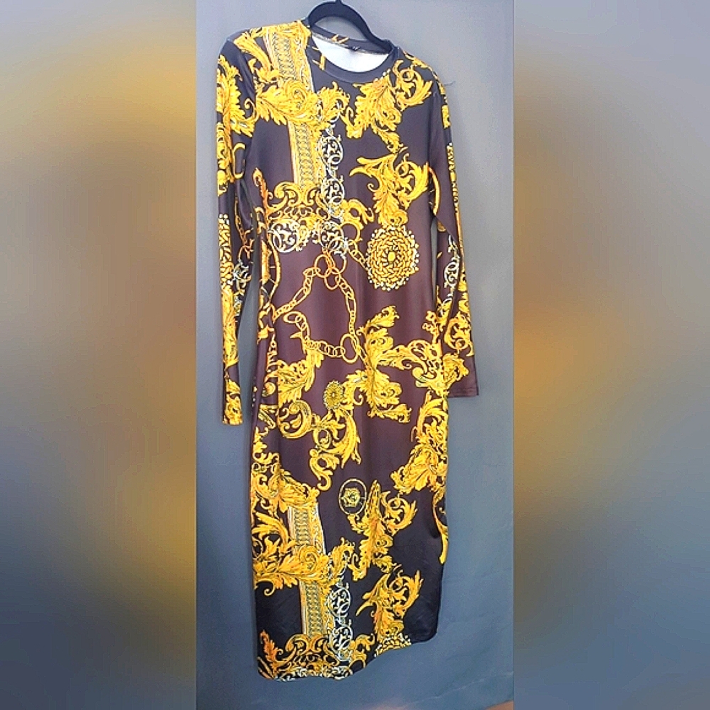 3 FOR $20 Black and Gold Dress